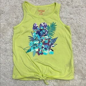 Cat & Jack Green and Blue Tropical Tank Top